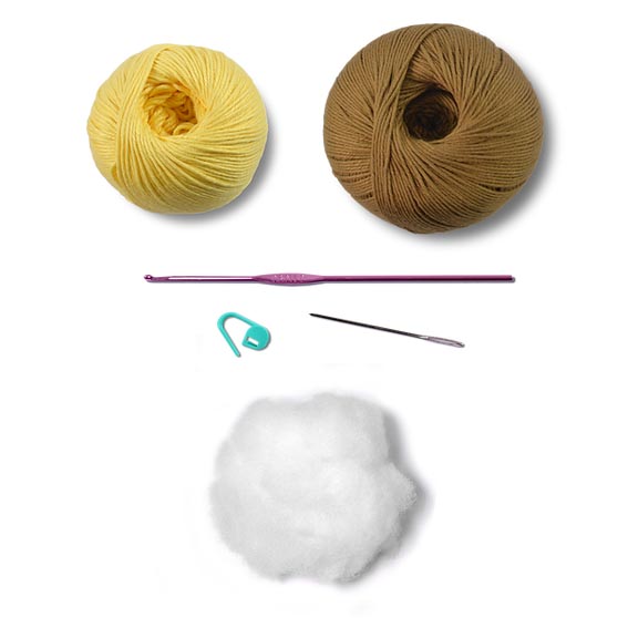 Amigurumi Kit Lovey Blanket - Giraffe - Contents