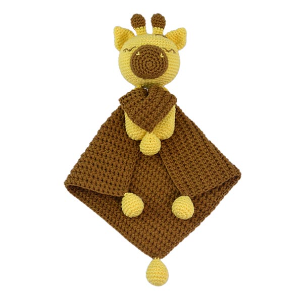 Amigurumi Kit Lovey Blanket - Giraffe - Finished