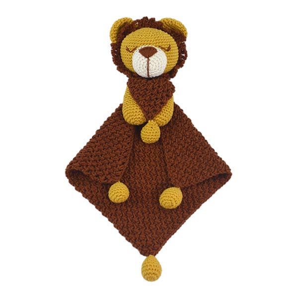 Amigurumi Kit Lovey Blanket - Lion - Finished