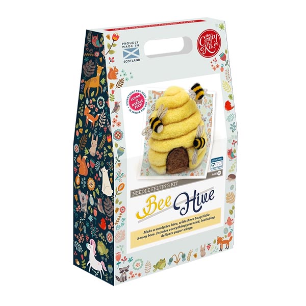 Bee Hive Needle Felting Craft Kit Package