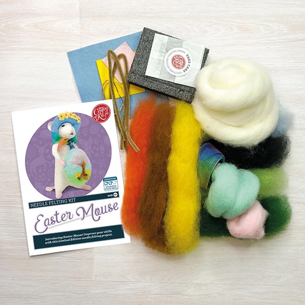 Easter Mouse Needle Felting Craft Kit - b