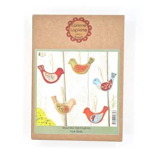 Folk Birds Felt Craft Kit - Box - 0619438956898