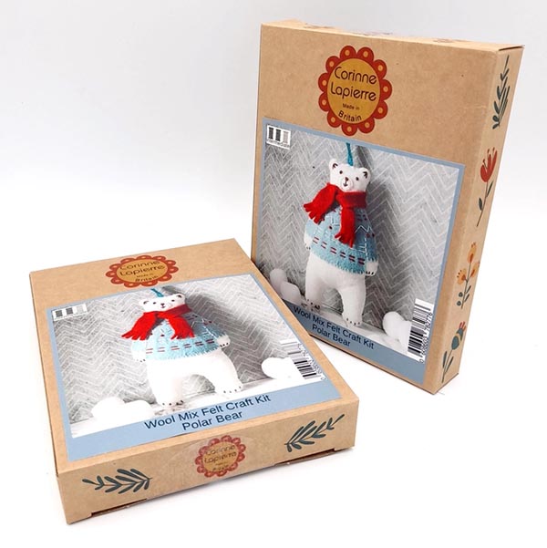 Polar Bear Felt Craft Kit - Package