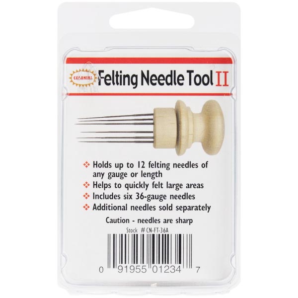 Wooden Felting Needle Tool II - Package