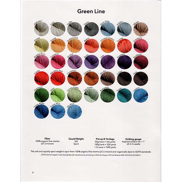 JaggerSpun Color Card Book - Color Card