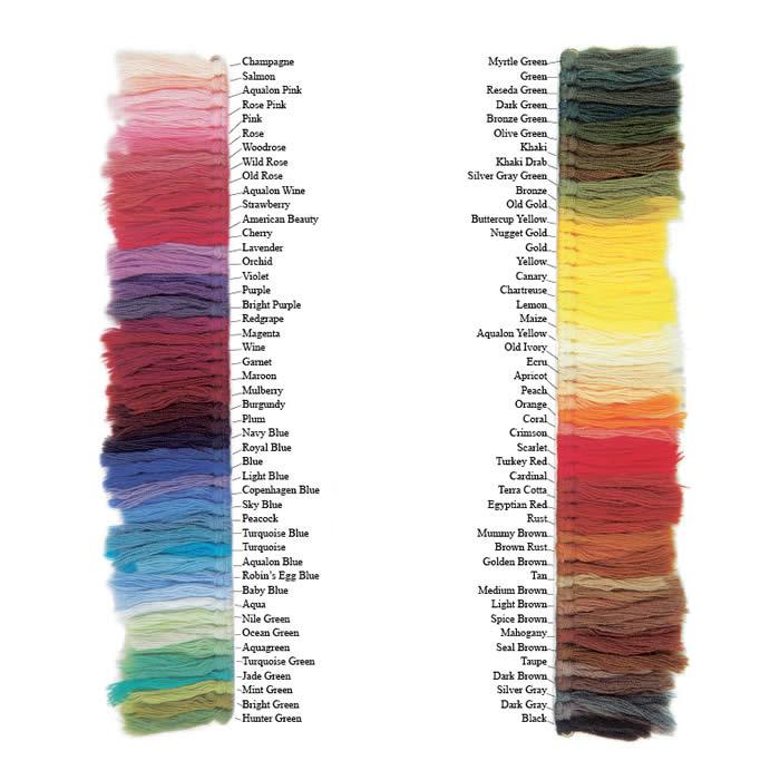 Cushing's Perfection Dye Color Card