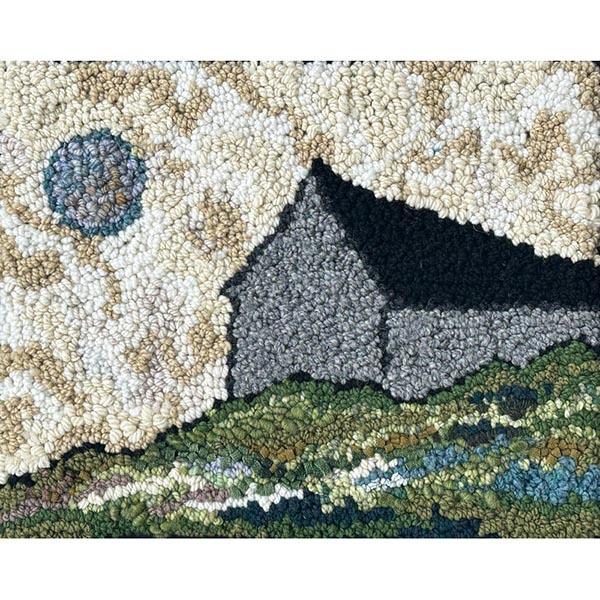 Beginner Rug Hooking Starter Pack - Moon Over the Barn