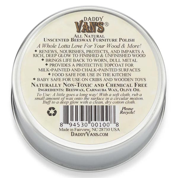 Daddy Van's Furniture Polish - Directions