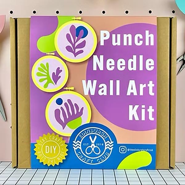 The Edinburgh Craft Club Matisse Punch Needle Kit - Package