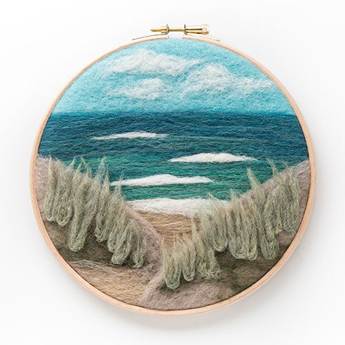 Painting with Wool Needle Felting Kit - Beach View - 676753026002