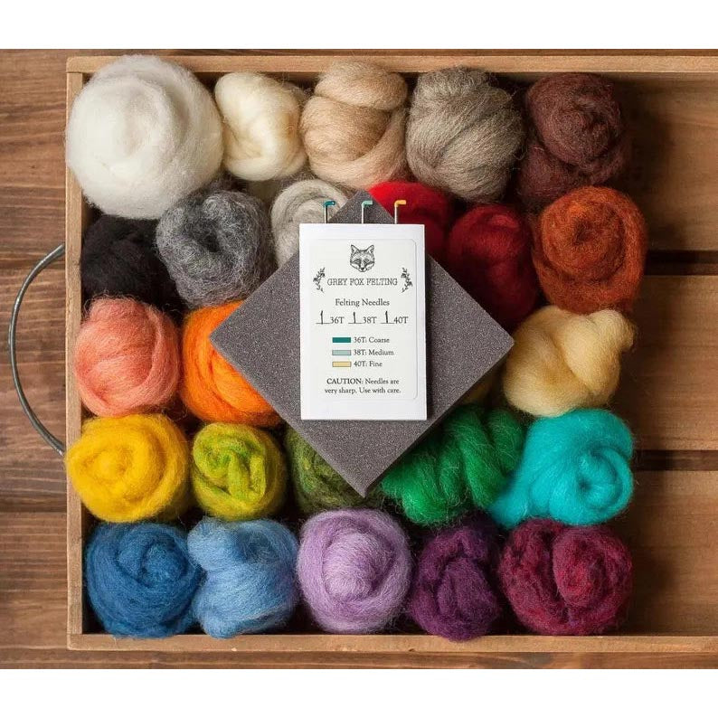 Needle Felting Starter Kit - Wool and Kit Information