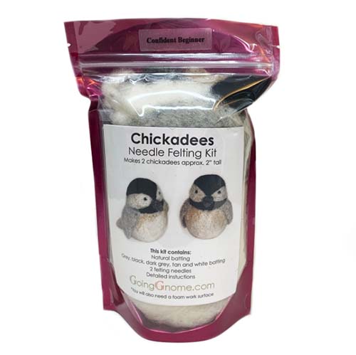 Going Gnome Felting Kit - Chickadees - Package