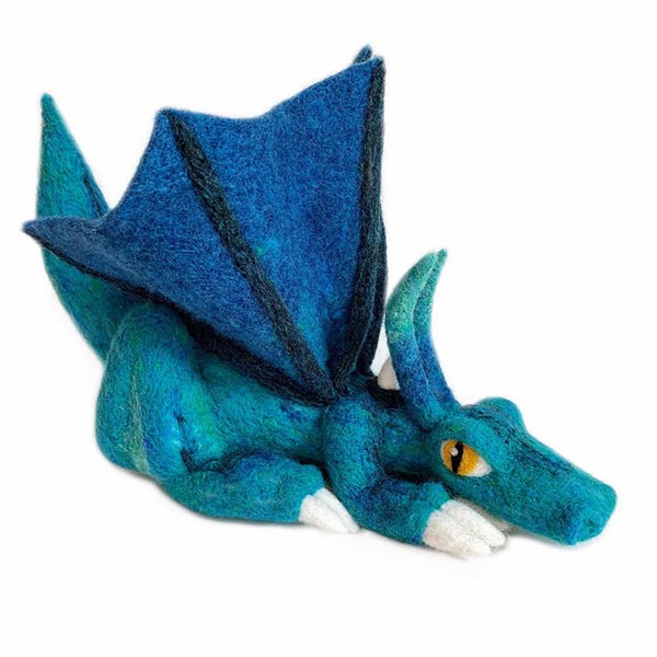 Going Gnome Felting Kit - Dragon - Teal