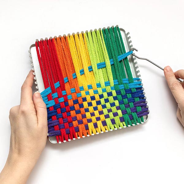 Potholder Loom by Friendly Loom - Action