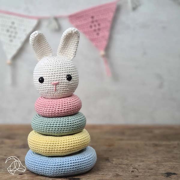 Hardicraft DIY Crochet Kit - Stacking Bunny - Lifestyle