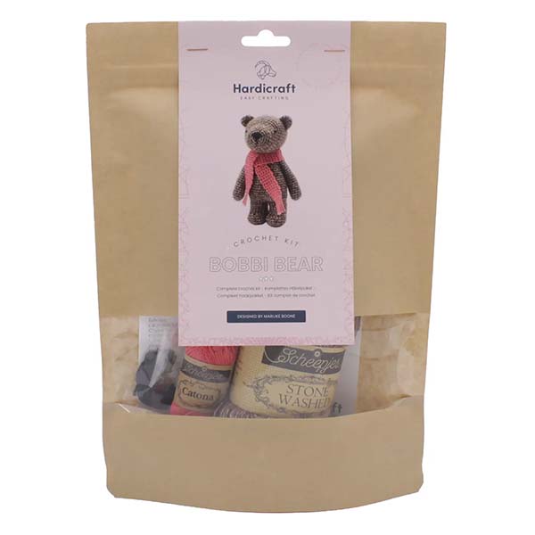 Hardicraft DIY Crochet Kit - Bobbi Bear - Package