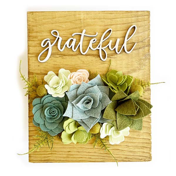Felt Flower Craft Kit - Succulent - Lifestyle