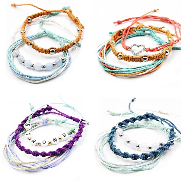 Tide Together Layered Hemp Cord Bracelet Kit