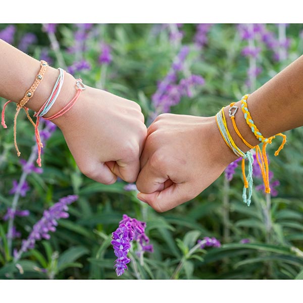 Tide Together Layered Hemp Cord Bracelet Kit - A