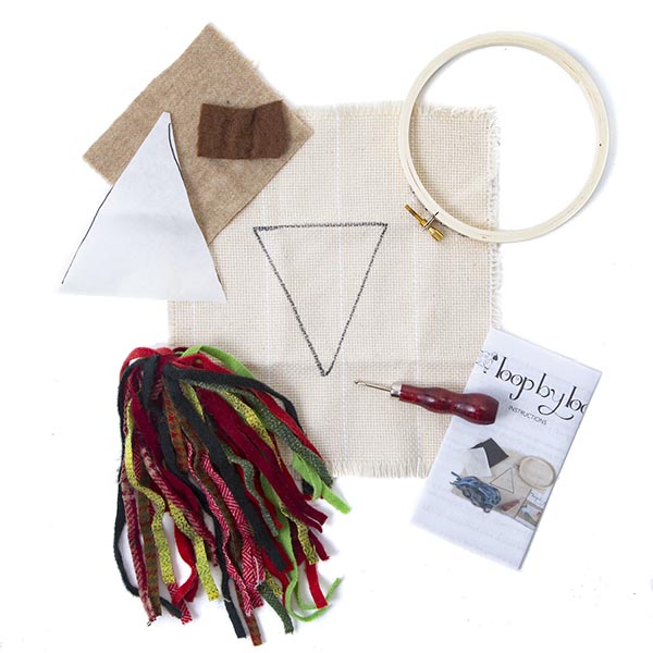 No Sew Wool Ornament Kit - Christmas Tree - Contents