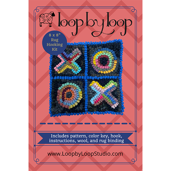 Beginner Rug Hooking Kit - X's & O's - Package
