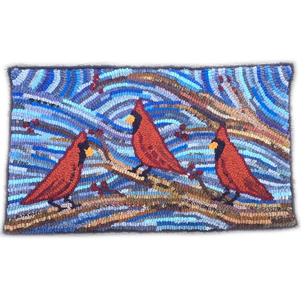 Rug Hooking Kit - Cardinal Tree