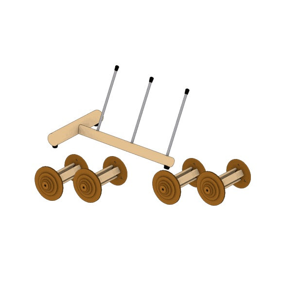 Lojan Buddy Spinning Wheel - Double Treadle - Bobbins & Lazy Kate