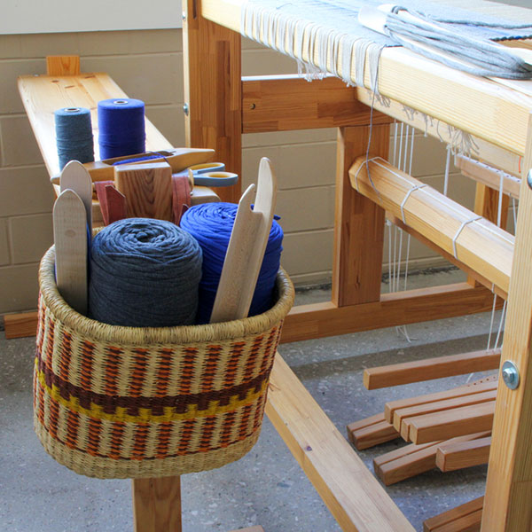 African Market Basket - Loom and Woolery Bench