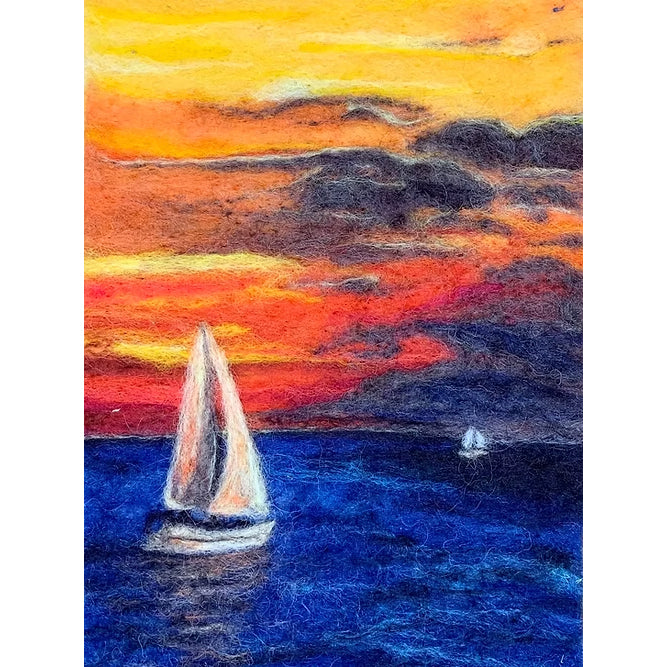 MORMOR Felting Kit - Sailboat - The Woolery