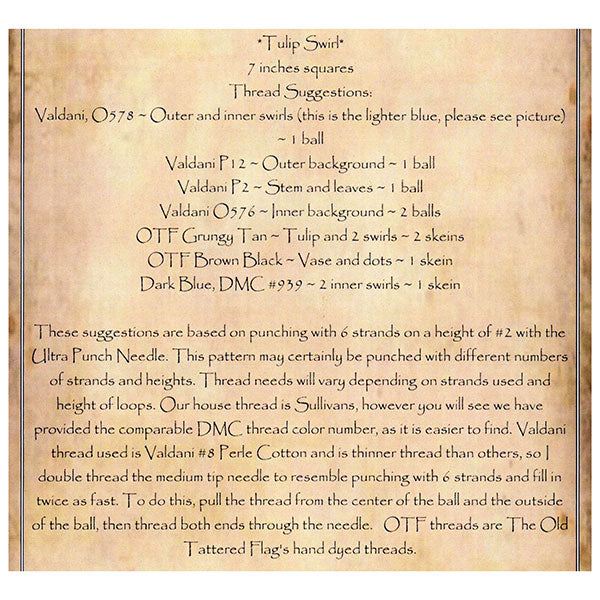 Floss Color Key - Tulip Swirl