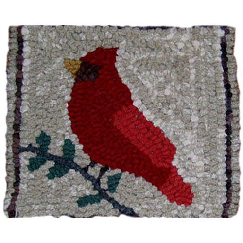 Beginner Rug Hooking Kit - Cardinal on Oats