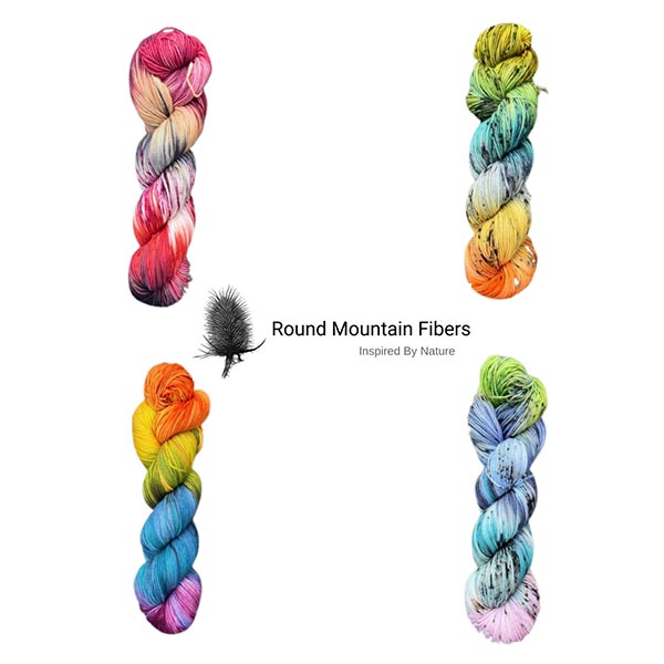 Round Mountain Fibers Spruce Fingering Yarn