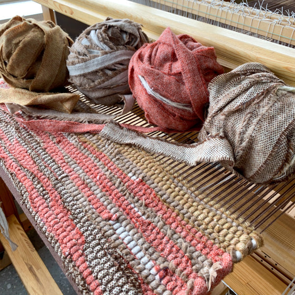 Wool Rag Rug Blanket Yarn - Loom