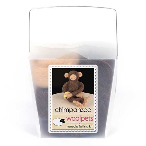 WoolPets Needle Felting Kit - Chimpanzee