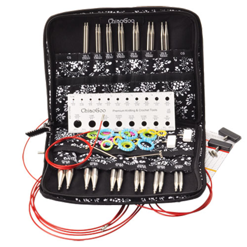 ChiaoGoo TWIST Red Lace Interchangeable Knitting Needle 4" Tip Set