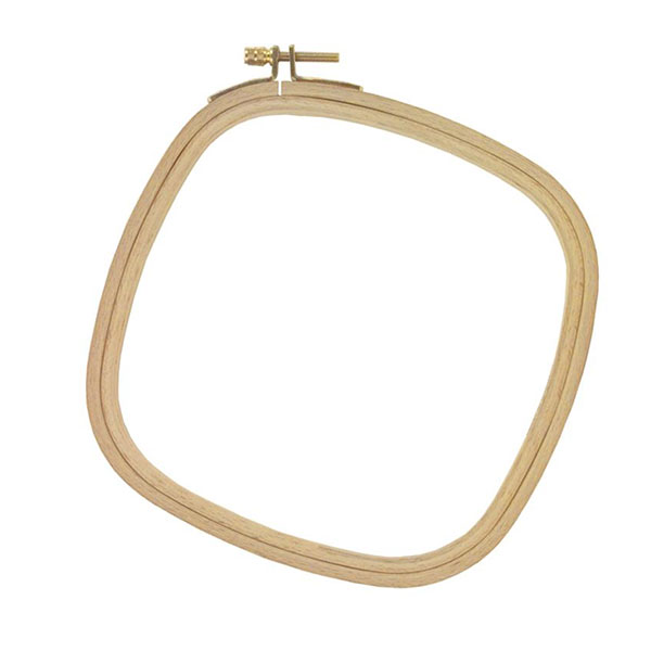 Square Wood Embroidery Hoop - 8"