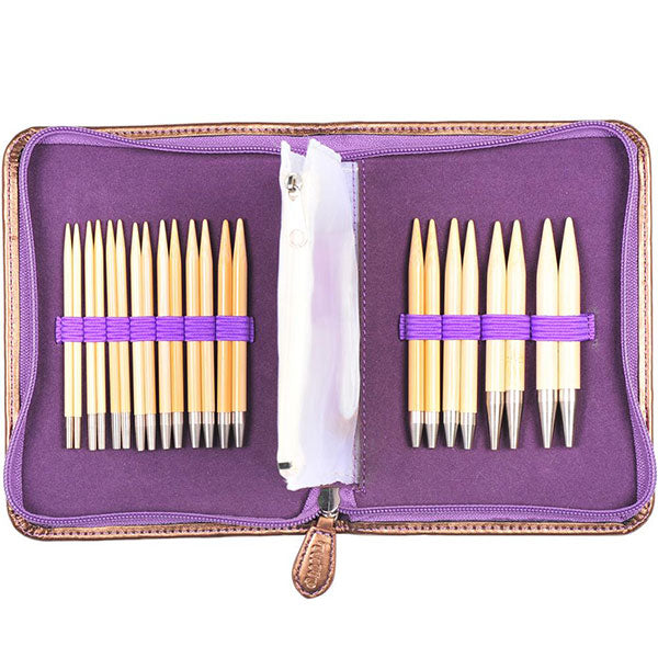 CarryC Interchangeable Bamboo Knitting Needle Set