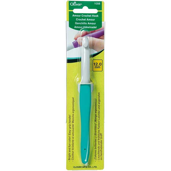 Clover Amour Crochet Hook - 12mm - Package