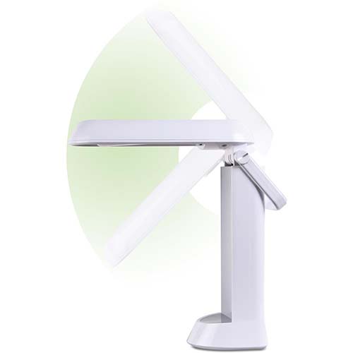 OttLite Folding Task Lamp - Range of Motion