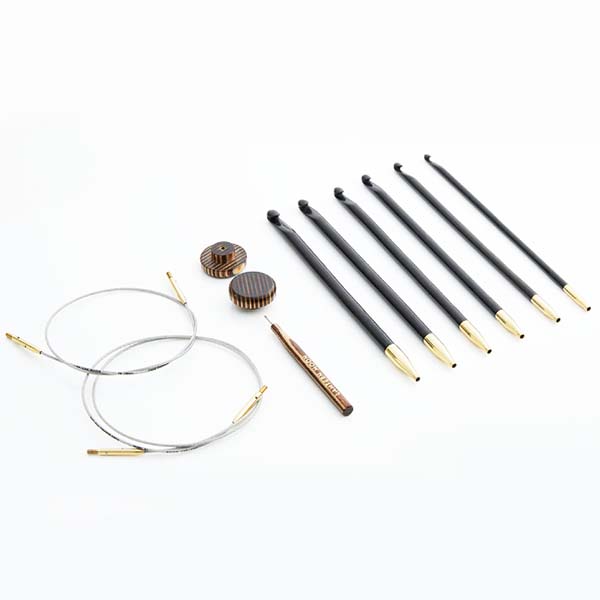 Lantern Moon Bequest Tunisian Crochet Hook Set - Components