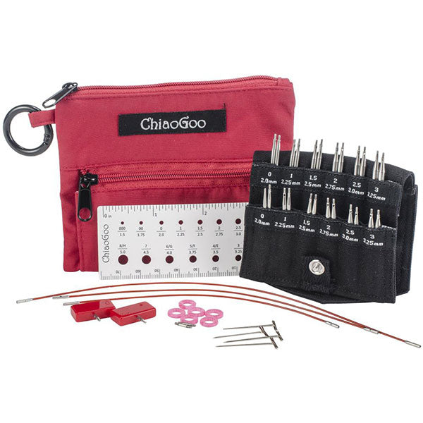 ChiaoGoo TWIST Red Shorties Set - 2" & 3" Tips