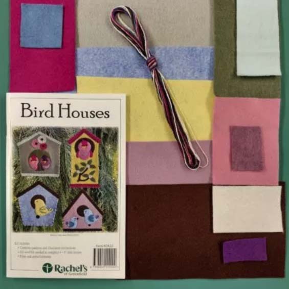 Felt Ornament Kit - Bird Houses - B