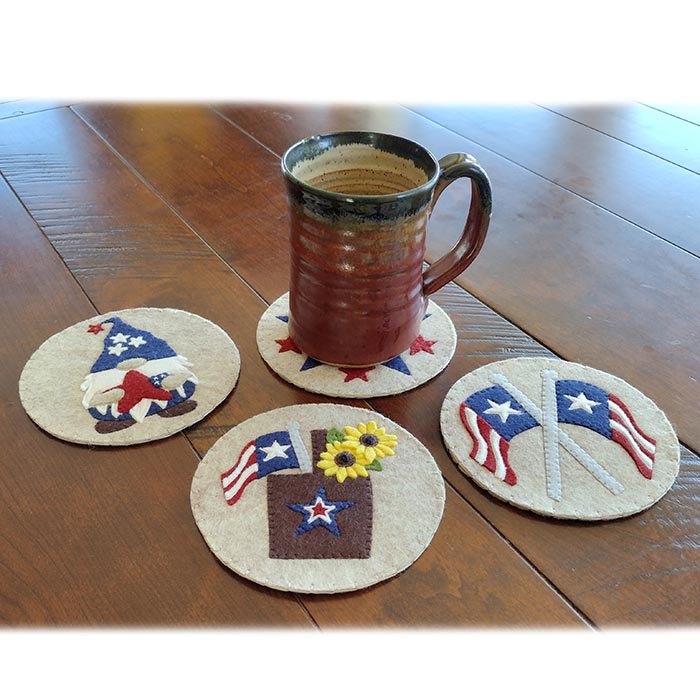 Felt Coaster Kit - Patriotic - Lifestyle