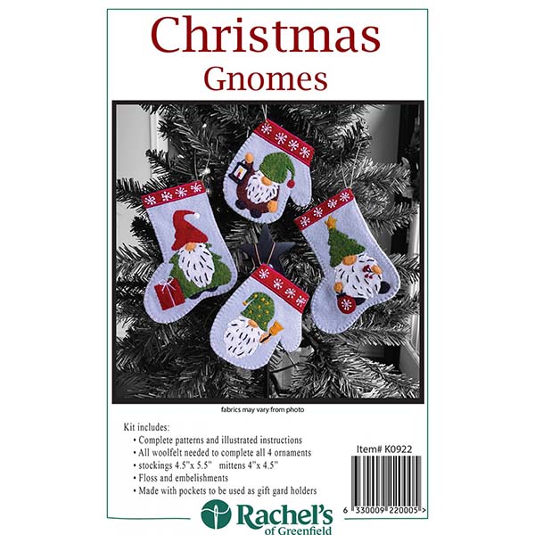 Felt Ornament Kit - Christmas Gnomes - Package
