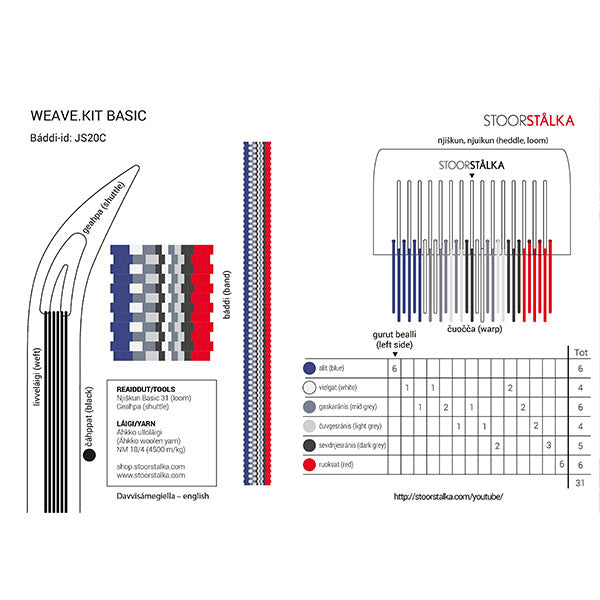 Stoorstalka Band Weaving Kit - Basic -c