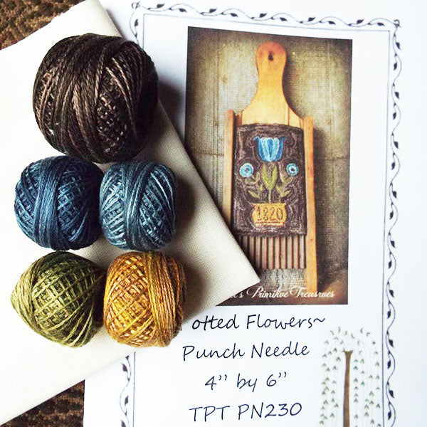 Punch Needle Kit - Potted Flowers