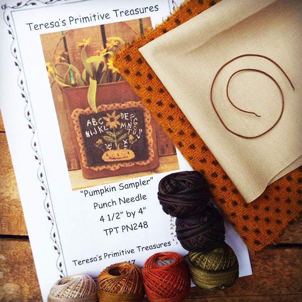Punch Needle Kit - Pumpkin Sampler