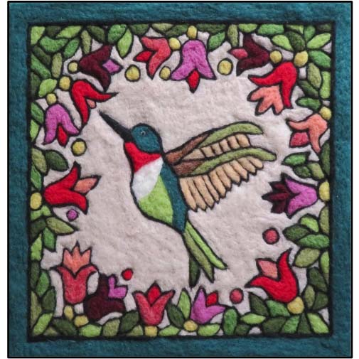 Tapestry Felting Kit - Hummingbird