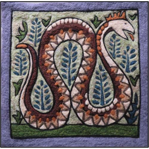 Tapestry Felting Kit - Pompeiian Snake