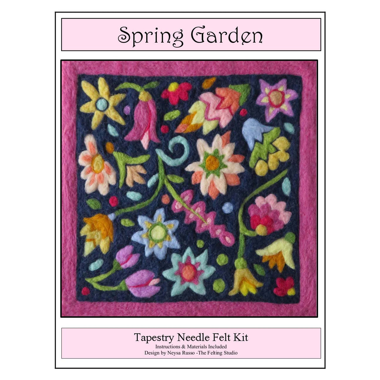 Tapestry Felting Kit - Spring Garden - Package